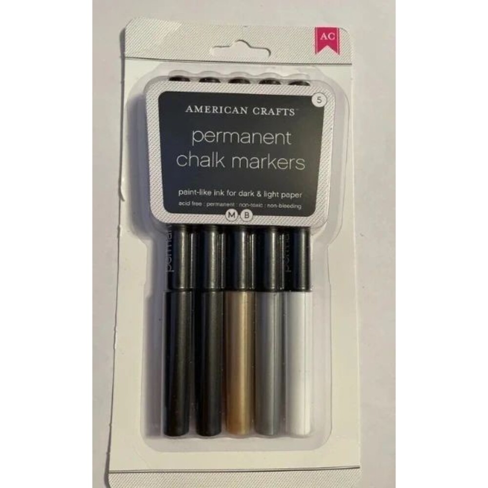 American Crafts Permanent Chalk Markers 5ct
